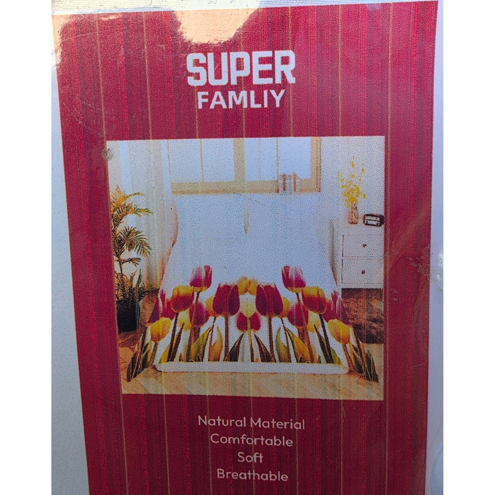 King size Tulip bed sheet set Beautiful